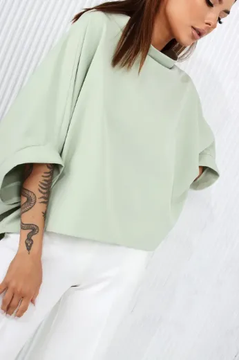  Bluzka kimono oliwkowa