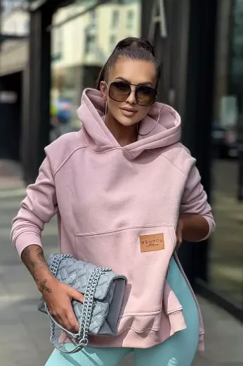 Bluza oversize Sempre pudrowy róż